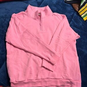 PINK 3 quarter zip and side pockets